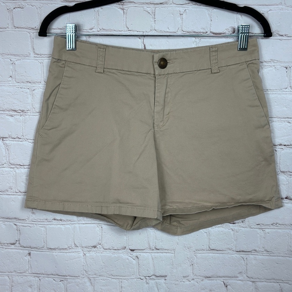 Gap tan khaki 5" chino shorts, sz 2, GUC